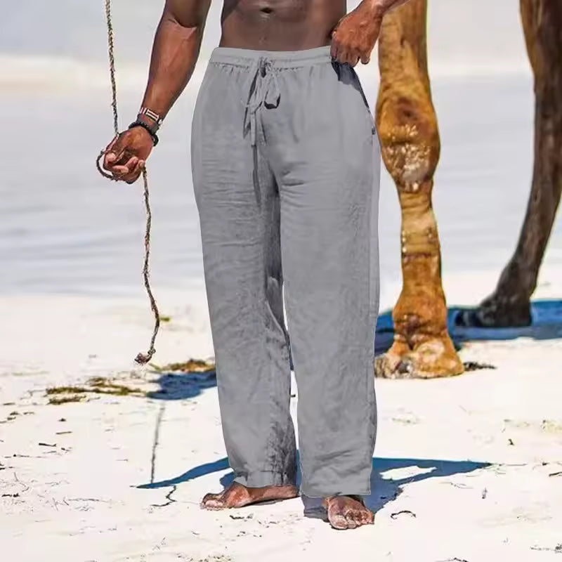 Men's Baggy Linen Pants