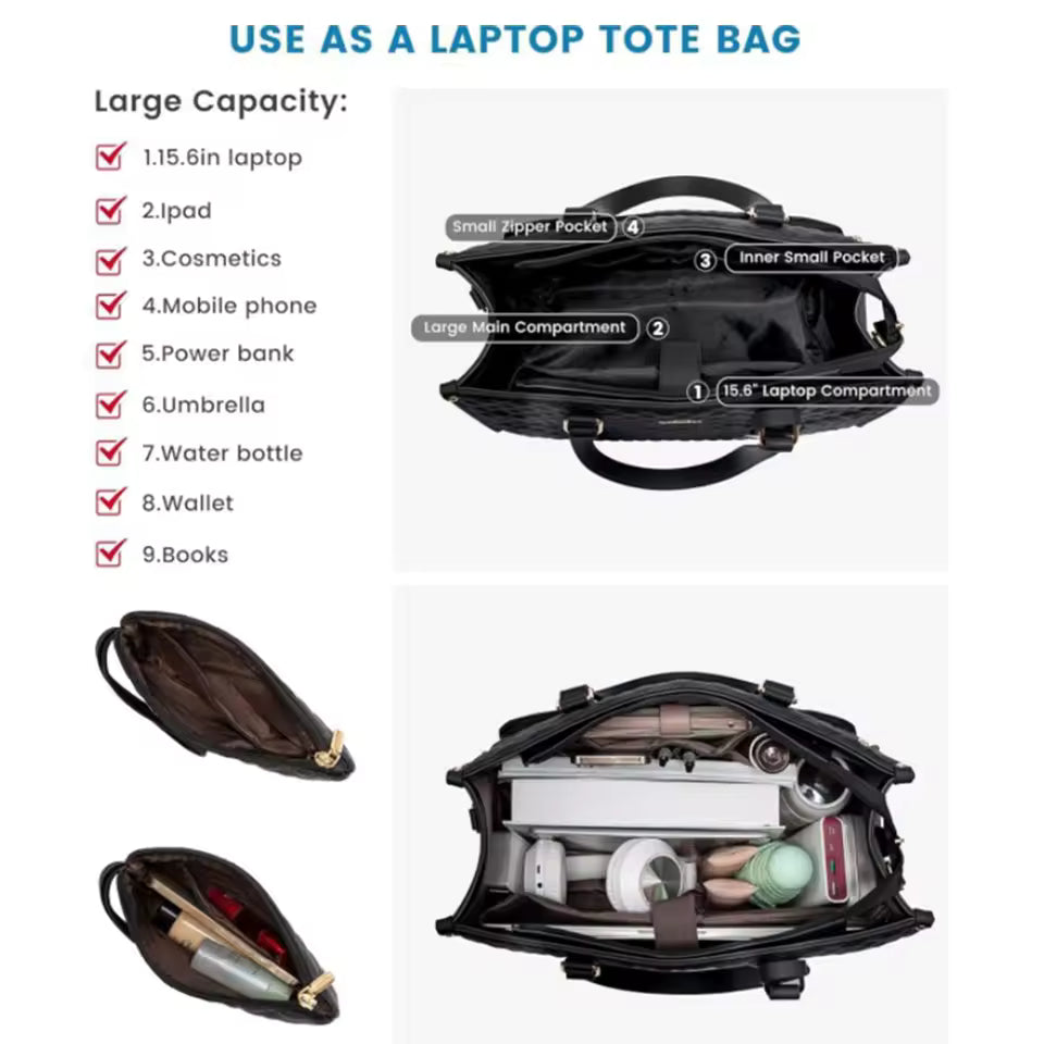 3-in-1 Tote Bag Multipurpose Large Capacity Bag