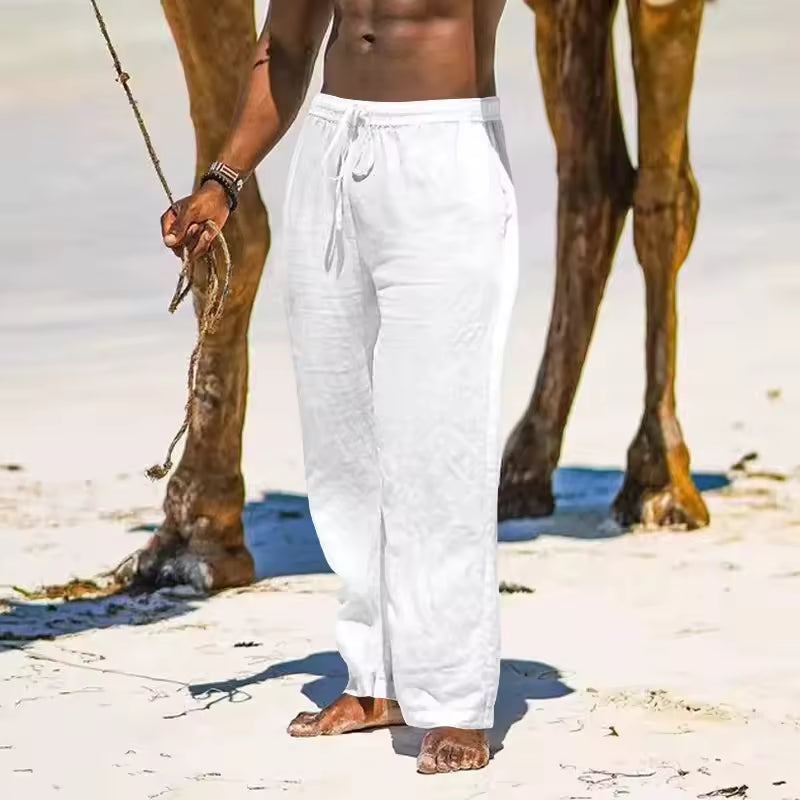 Men's Baggy Linen Pants